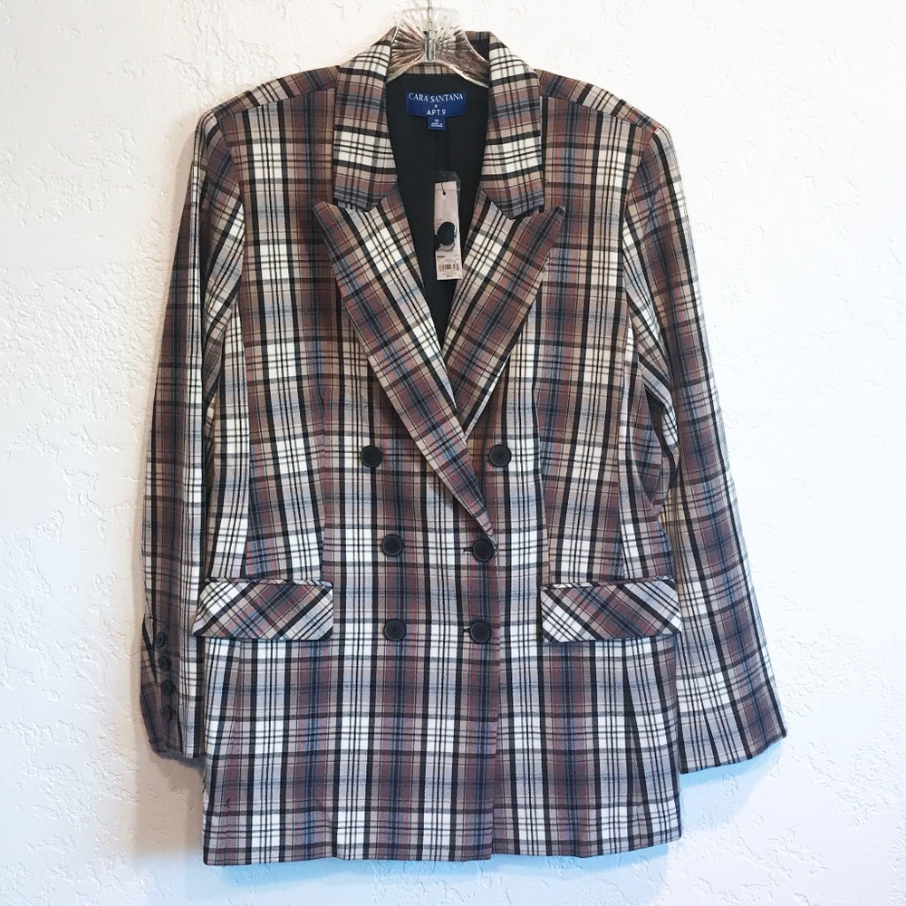 Menswear Double Breasted Jacket by Cara Santana EUC